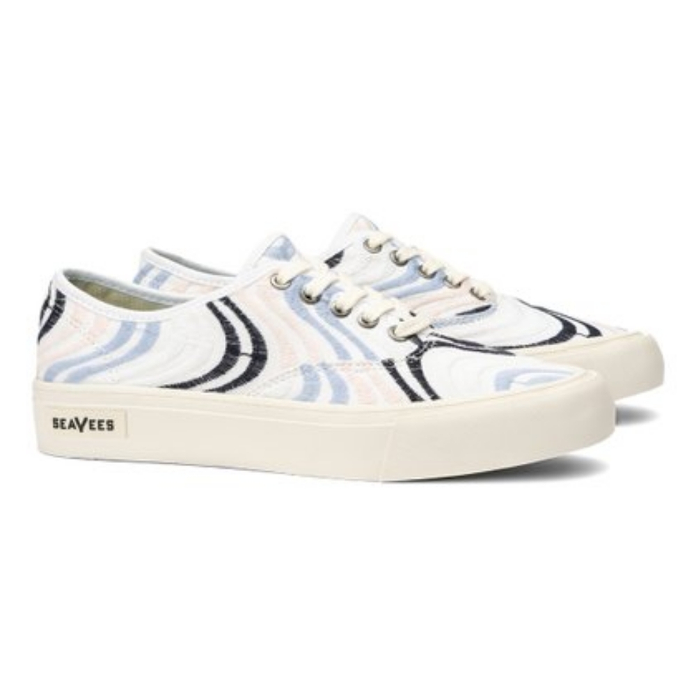 👣SeaVees Legend Sneaker Embroidered Pastel Wavy Cotton footwear